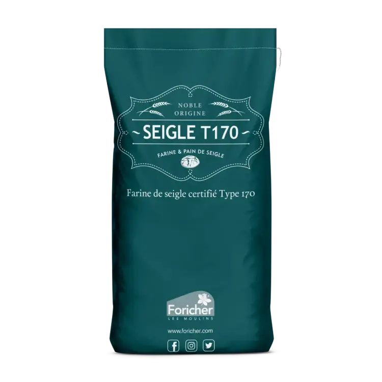 Foricher Seigle T170 Whole Rye Flour – 25kg